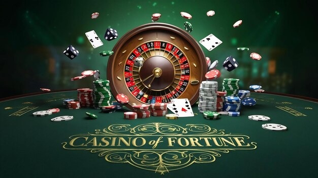Multi-camera live casino studio with table interface